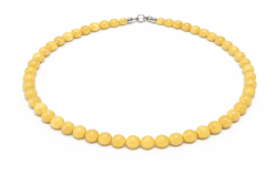 Jade gelb Edelstein Kette Größenwahl