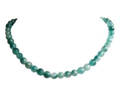 Jade facettiert grün Edelstein Halskette Kette Größenwahl