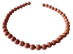 Jaspis rot Edelstein Kugelkette Halskette Collier Größenwahl