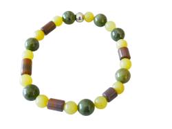 Sommertyp Farben Edelsteinarmband Armband Serpentin Jade Jaspis