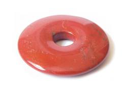 Jaspis rot Edelstein Donut Ketten Anhänger