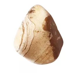 Jaspis Landschaftsjaspis Edelstein Trommelstein freeform gebohrt