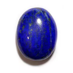Lapis Lazuli Edelstein Kettenanhänger gebohrt Linse oval blau