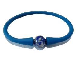 Lapislazuli blau Silikon Edelstein Armband