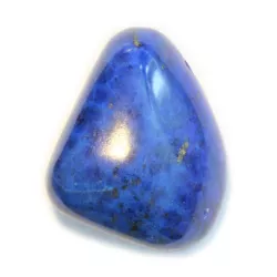 Lapislazuli Lapis blau Edelstein Trommelstein freeform Ketten Anhänger gebohrt