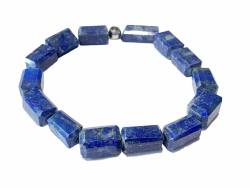 Lapislazuli blau facettiert Edelstein Stretch Armband