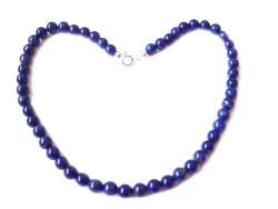 Lapislazuli Edelstein Kugel Kette Halskette Collier