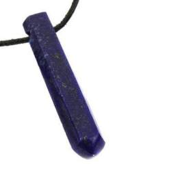 Lapislazuli Lapis Spitze Stab Edelstein Ketten Anhänger gebohrt