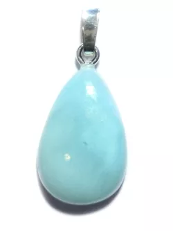 Larimar hellblau Edelstein Cabochon Kettenanhänger Silberanhänger Anhänger