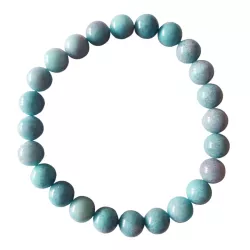 Lazulith Trollit Edelstein Kugel Armband blau