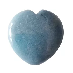 Lazulith Trolleit blau Edelstein Herz Handschmeichler Taschenstein