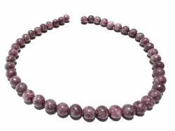 Lepidolit Edelstein Kugel Kette lila flieder 10mm Längenwahl