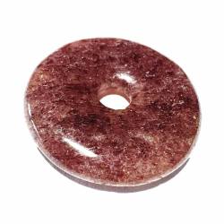 Muskovit AA Donut Edelstein Ketten Anhänger Heilsteine