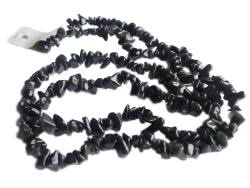 Obsidian Edelstein Splitterkette Halskette 90 cm