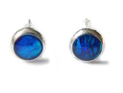 Paua Muschel Kreis Ohrringe Ohrstecker von Ocean Jewels