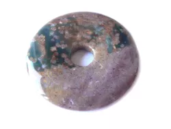 Ozeanjaspis Jaspis mutlicolor Edelstein Donut 5 cm