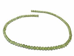 Peridot Olivin grün Kugel Edelstein Kette Halskette Längenwahl