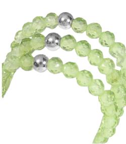 Peridot hellgrün Finger Ring Echtsilber Elastikband dehnbar-4037