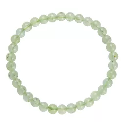Prehnit Edelstein Stretch Armband grün