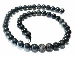 Pyrit in Schiefer Edelstein Kugelkette Kette Halskette Längenwahl