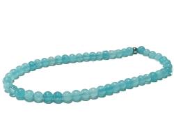 Quarz blau (gefärbt) Edelstein Kugel Fußkettchen Längenwahl