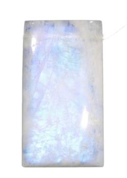 Regenbogenmondstein Mondstein Anhänger Cabochon weiß gebohrt Indien