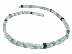 Fluorit Regenbogenfluorit Edelstein Würfel 5 mm Halskette Längenwahl