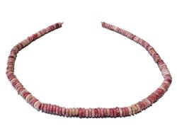 Rhodonit Scheiben Edelsteinkette Halskette Collier Kette altrosa Längenwahl