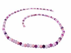 Edelstein Brillenkette Rosenquarz Sugilit-Jaspis Howlith Granat Bergkristall Echtsilber Brillenband Längenwahl