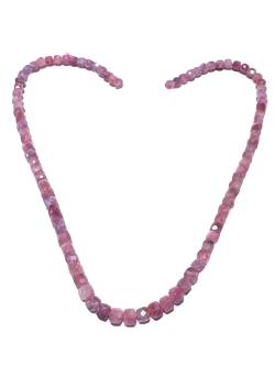 Turmalin Rubbelith rosa facettiert Edelstein Kette Halskette Längen Wahl