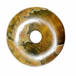 Ryolith Eldarit Jaspis Edelstein Heilstein Donut Anhänger