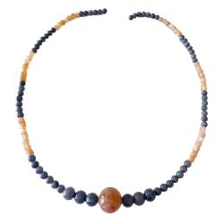 Saphir Safir blau Sonnenstein Mondstein Edelstein Kette Längenwahl