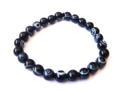 Sardonyx Edelstein Kugel Stretch Armband Größenwahl