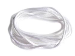 Satin Band weiß 1 m für Anhänger Kettenanhänger lose