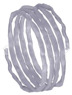 Seidenband Habotai hellgrau100 cm