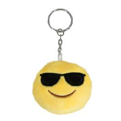 Smiley Emoticon Emoji Schlüsselanhänger Baumwolle Sonnenbrille cool
