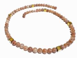 Sonnenstein Hämatit golden Edelstein Kette Halskette Collier Längenwahl