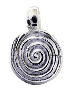 Spiral Ketten Anhänger in Silber getaucht