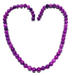 Sugilit-Jaspis Sugilithfarben violett Edelstein Kette Kugelkette Halskette