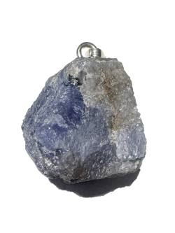 Tansanit blau Rohstein Ketten Anhänger Silberanhänger Restposten