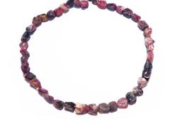 Turmalin rosa Edelstein Nugget Kette Halskette Steinkette Größenwahl