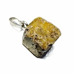 Vesuvian (Idokras) Würfel Edelstein Anhänger Echtsilberöse