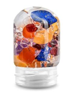 Edelsteinmodul | AYURVEDA Milchopal – Amethyst – Bergkristall – Lapislazuli – Granat – Karneol – Orangencalcit