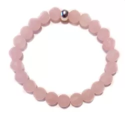 Rosenquarz matt Edelstein Armband Größenwahl