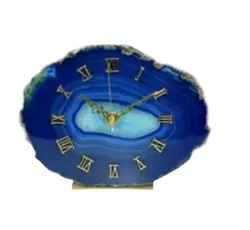 Achat Scheibe Standuhr Edelstein Uhr