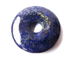 Lapislazuli Edelstein Donut Ketten Anhänger Top Qualität