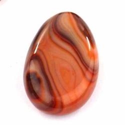 Achat Streifenachat natur Edelstein Trommelstein Ketten Anhänger gebohrt