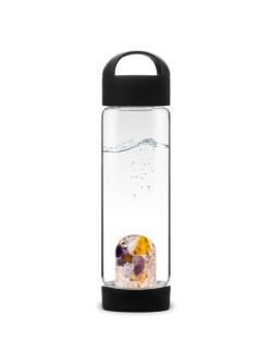 ViA | PRANA BLACK Amethyst - Versteinertes Holz - Chalcedon - Bernstein - Bergkristall